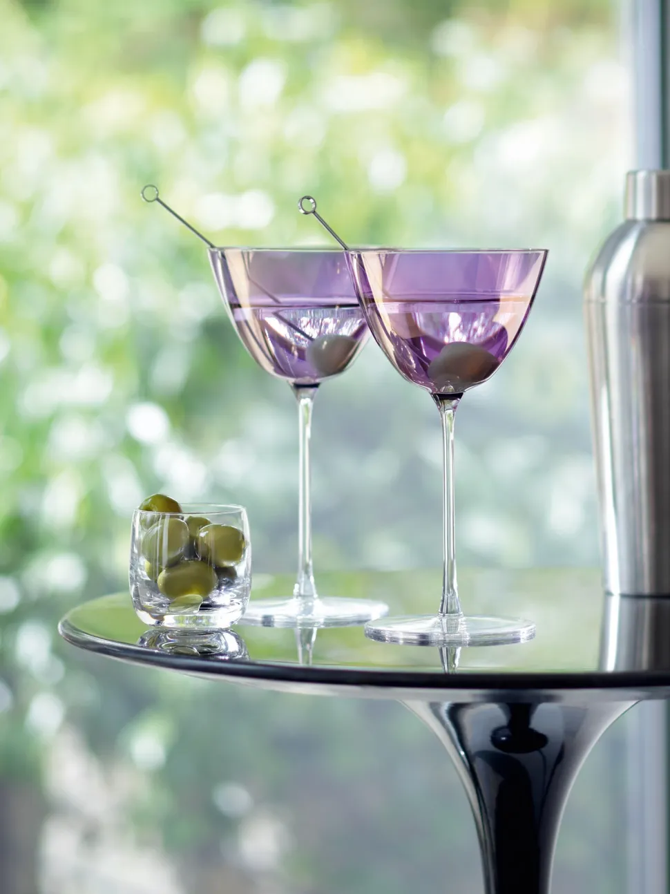 Martiniglas L.S.A. Aurora Purple/Violet 195 ml (Set van 4)