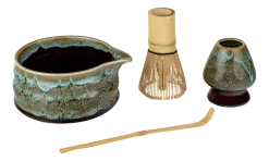 Matcha Set Bredemeijer Silhouet Blauw 450 ml (4-Delig)
