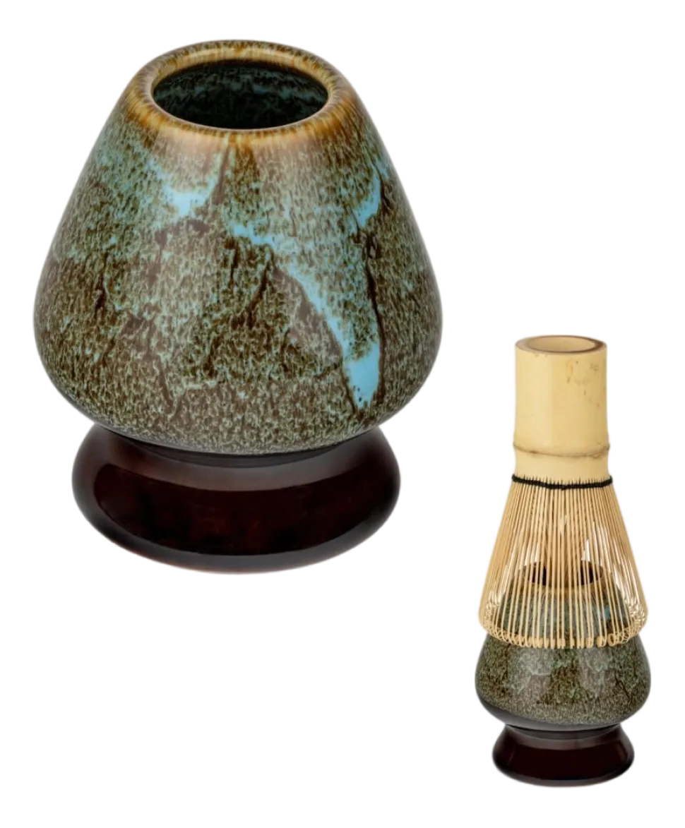 Matcha Set Bredemeijer Silhouet Blauw 450 ml (4-Delig)