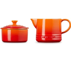 Melk en Suikerset Le Creuset Oranjerood (2-Delig)
