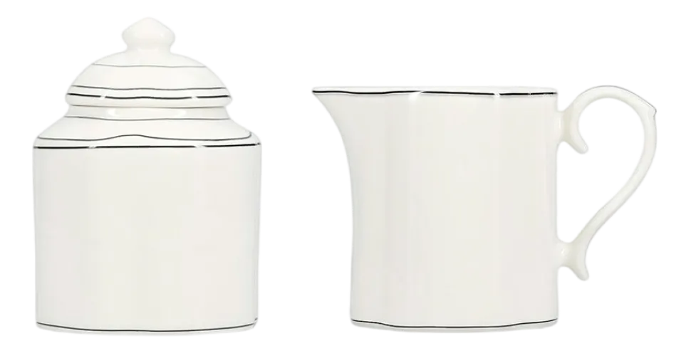 Melkkan en Suikerpot Salt & Pepper Odette White 290 ml