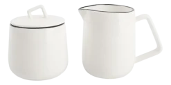 Melkkan en Suikerpot Salt & Pepper Studio Base White 140 ml