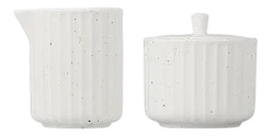 Salt & Pepper Melkkan en Suikerpot Ora Gloss White 125 ml Outlet