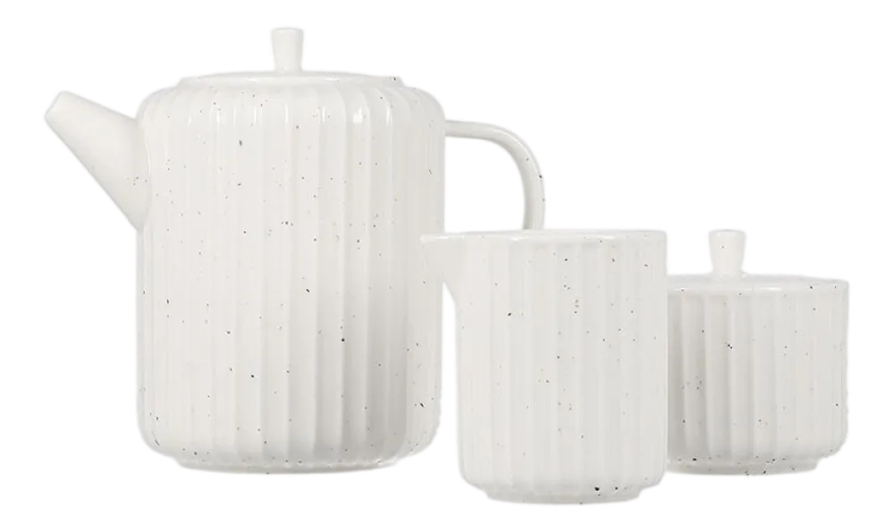 Salt & Pepper Melkkan en Suikerpot Ora Gloss White 125 ml Outlet