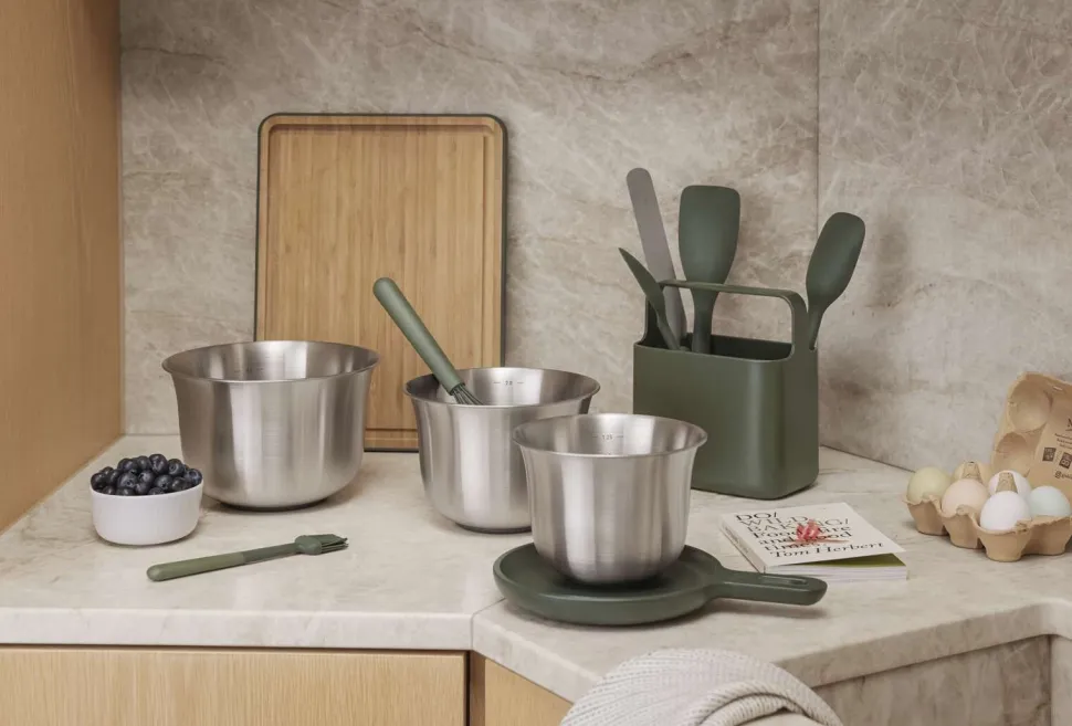 Mengkom Eva Solo Green Tool RVS (3-Delig)