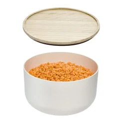 Mengkom iDesign Ro Pansino met Deksel Large Wit 24,8 cm