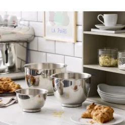 Mengkommen Rosti Margrethe Steel (Set van 3)