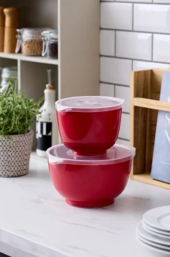 Mengkommen Set Rosti Margrethe Red 1,5 + 3,0 L (2-delig)