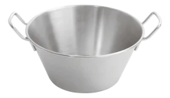 Mengkom Paderno Satin Steel 32 cm Met Handvaten