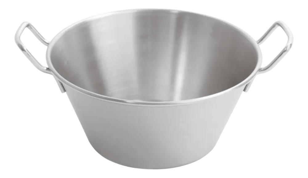 Paderno Mengkom Satin Steel 50 cm Met Handvaten New