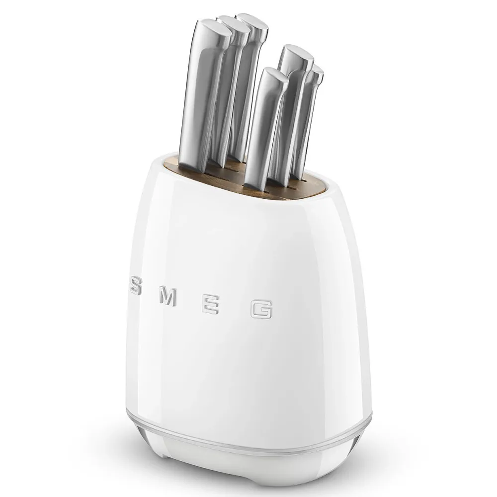 Smeg Messenblok 50's Style Wit (7-Delig) Discount