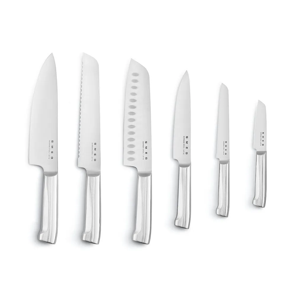 Smeg Messenblok 50's Style Wit (7-Delig) Discount