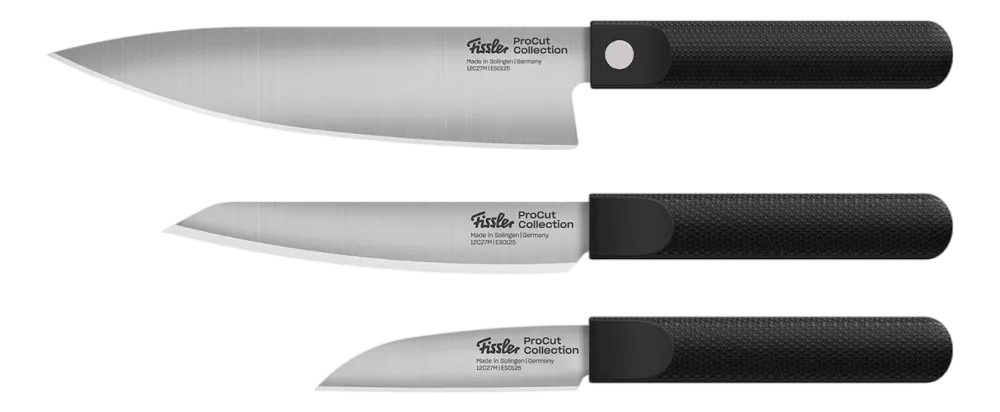 Fissler Messenset ProCut Black (3-Delig)