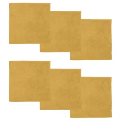 DDDDD Microvezeldoek Billie Yellow 30 x 30 cm (6-Delig) Discount