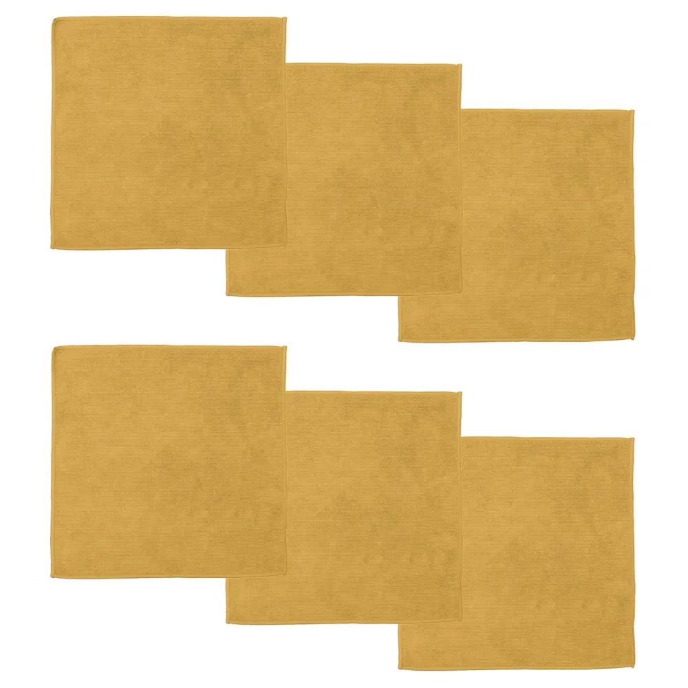 DDDDD Microvezeldoek Billie Yellow 30 x 30 cm (6-Delig) Discount