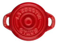 Mini Braadpan Staub Ceramic by Staub Cocotte Rond Kers 10 cm