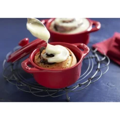 Mini Braadpan Staub Ceramic by Staub Cocotte Rond Kers 10 cm