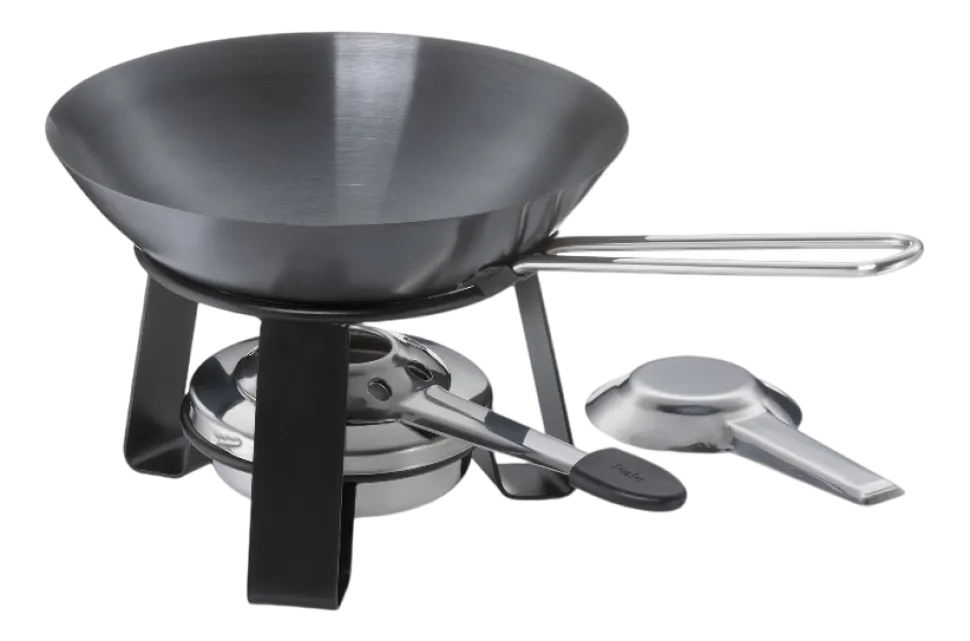 Mini Wok Kela Joy Met Rechaud Zwart 18 cm