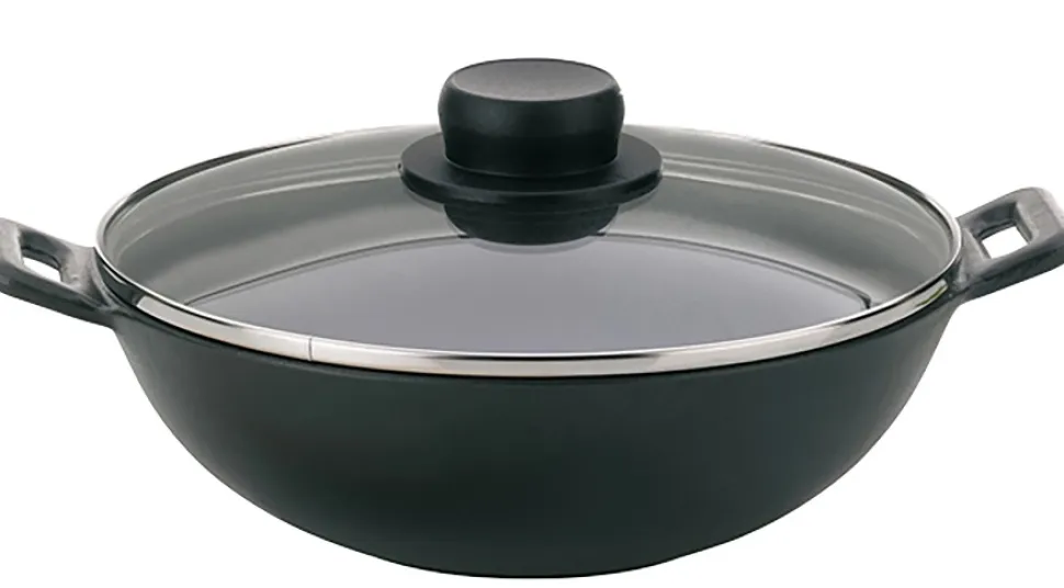 Mini Wok Set Kela Asia Zwart 24 cm (Set van 5)