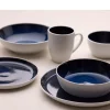 Bitz Mok Gastro White / Dark Blue 300 ml (Set van 4)