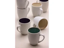 Mok Bitz Gastro White / Green 300 ml (Set van 4)