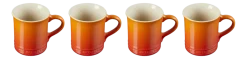 Le Creuset Mok Seattle Oranjerood 400ml (4-Delig) Best