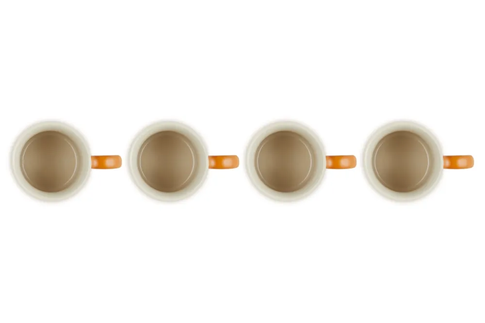 Le Creuset Mok Seattle Oranjerood 400ml (4-Delig) Best