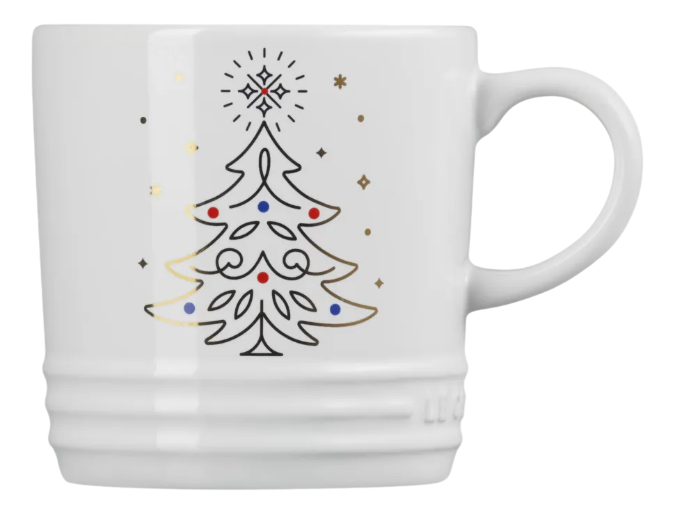 Mok Le Creuset Wit Kerstboom 350ml