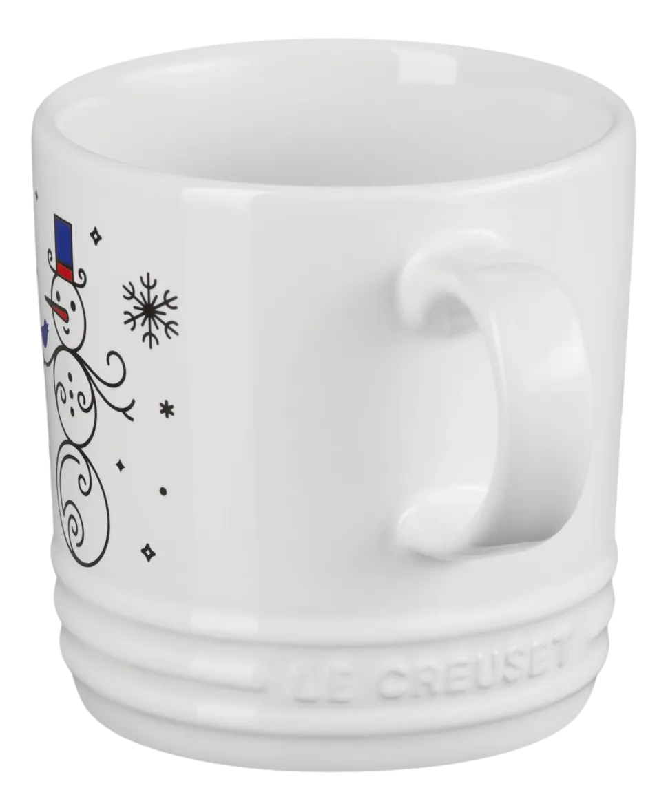 Mok Le Creuset Wit Sneeuwman 350ml