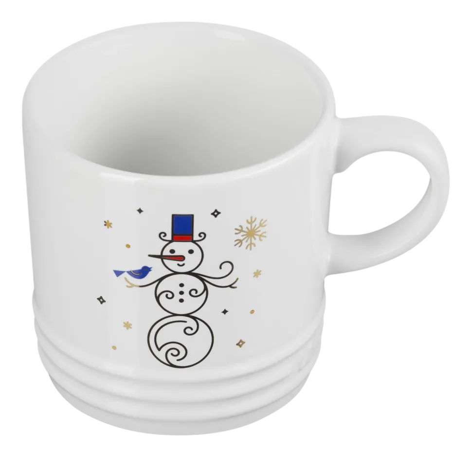Mok Le Creuset Wit Sneeuwman 350ml