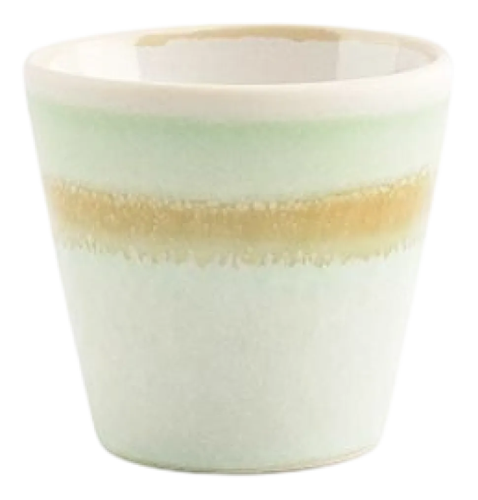 Mok Salt & Pepper Flow Groen 100 ml (Set van 4)