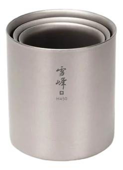 Mok Snow Peak Titanium Double Wall Stacking 450ml