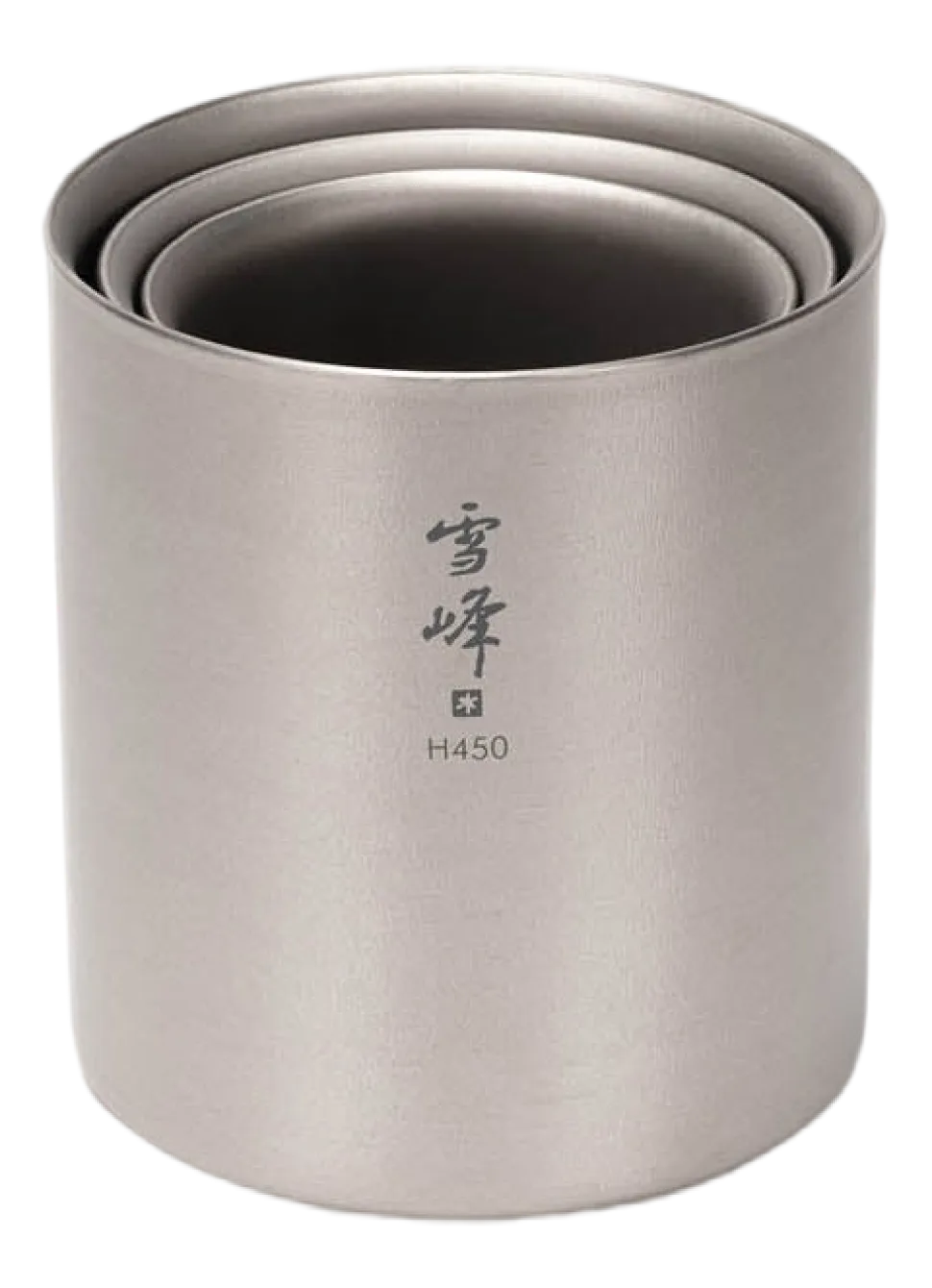 Mok Snow Peak Titanium Double Wall Stacking 450ml