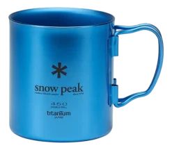 Snow Peak Mok Titanium Double Wall Blue 450ml Sale