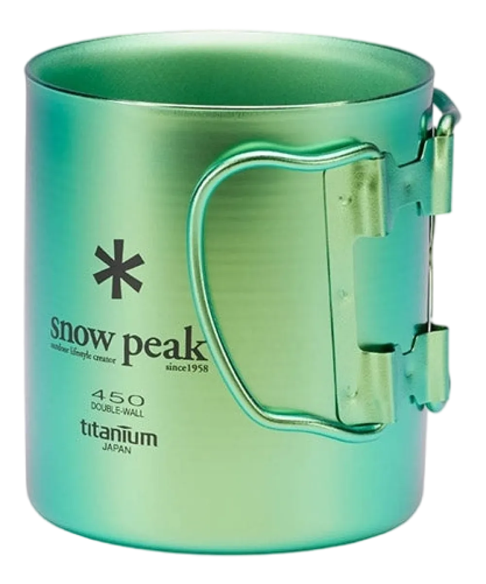 Snow Peak Mok Titanium Double Wall Green 450ml
