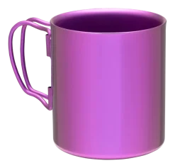 Mok Snow Peak Titanium Double Wall Purple 450ml