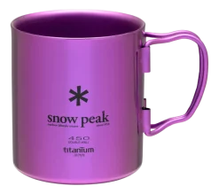 Mok Snow Peak Titanium Double Wall Purple 450ml