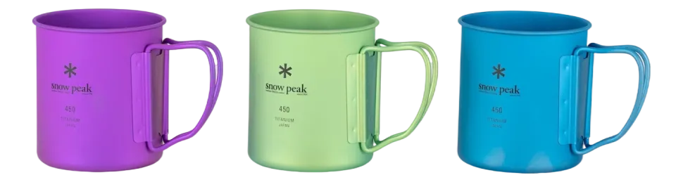 Mok Snow Peak Titanium Single Wall Green 450ml
