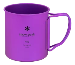 Snow Peak Mok Titanium Single Wall Purple 450ml Outlet