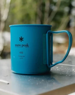 Snow Peak Mok Titanium Single Wall Blue 450ml New