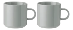 Mok Stelton Stelton Grey 200 ml (Set van 2)