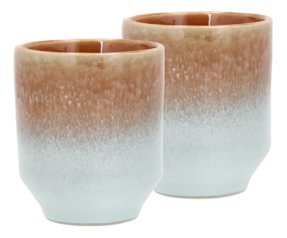 Mok Villa Collection Styles Blue Amber 0,18 L (Set van 2)