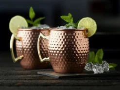 Moscow Mule Mok Lyngby Glas Copper 400 ml (2-delig)