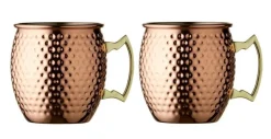 Moscow Mule Mok Lyngby Glas Copper 400 ml (2-delig)
