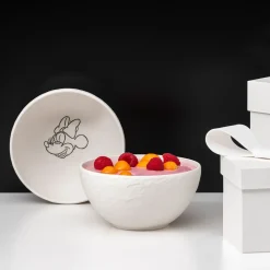 Mueslikom Villeroy & Boch Manufacture Rock Mickey Mouse Blanc 430ml (Set van 4)