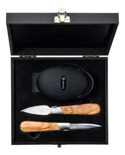 Oestermes Laguiole Style de Vie Luxury Line Olijfhout (3-Delig)