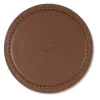Onderzetter Dutchdeluxes Coaster Split Leather Classic Brown (set van 4)