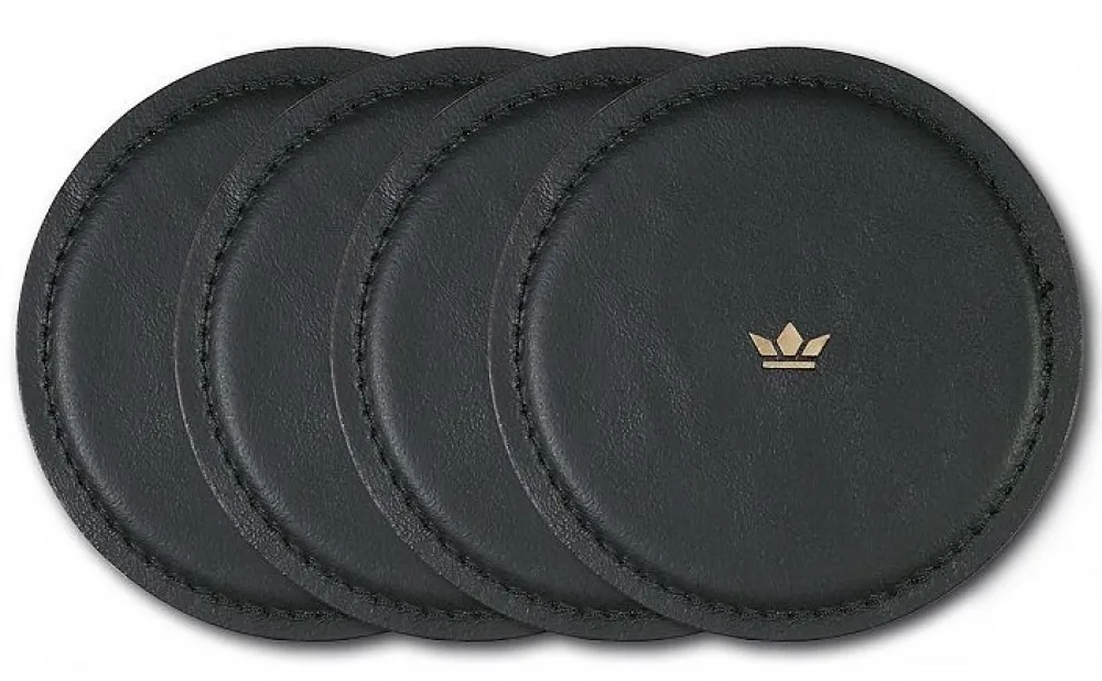 Dutchdeluxes Onderzetter Coasters Black (4-Delig) New
