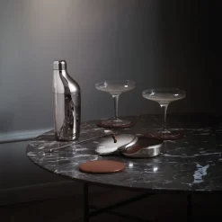 Georg Jensen Onderzetter Sky Leather (Set van 4) Sale