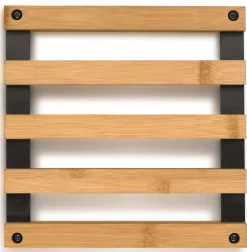 Kela Onderzetter Kiril Zwart 20 x 20 cm Outlet